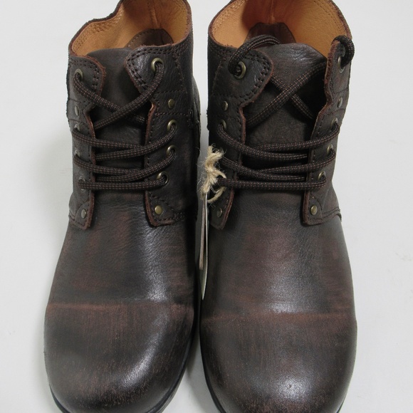 Men\'s Dark Brown Leather Ankle Boots main image 7